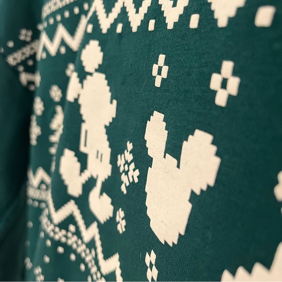 Disney Mickey Mouse Christmas Crewneck Sweater Mens - Picture 2 of 3